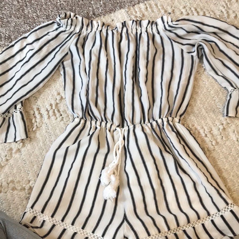 Striped romper